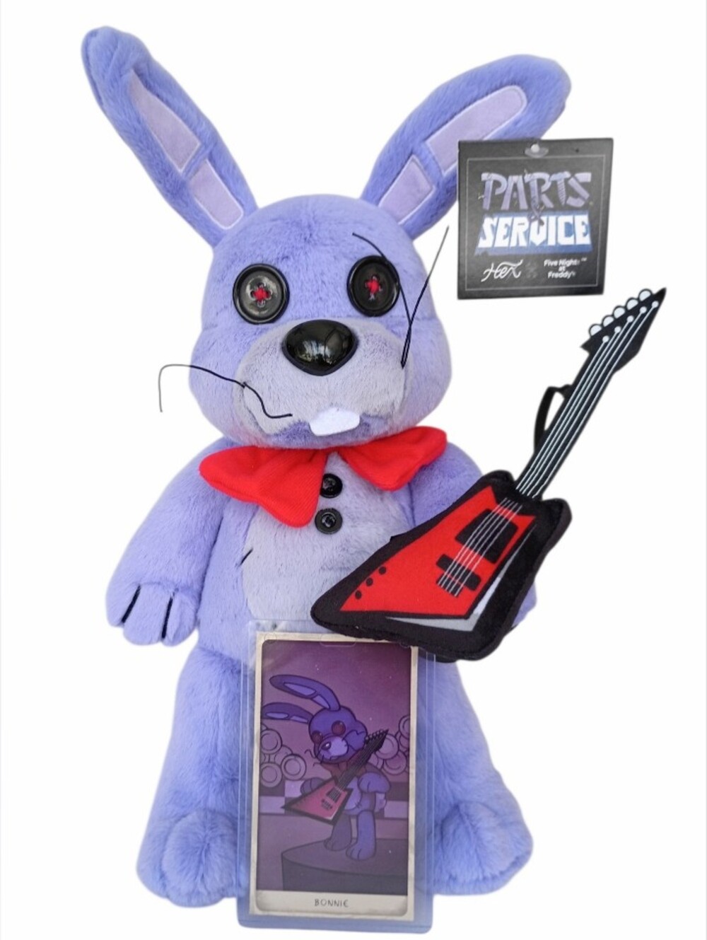 HEX x Five Nights at Freddy’s Bonnie Plush Parts & Service With Card • NWT